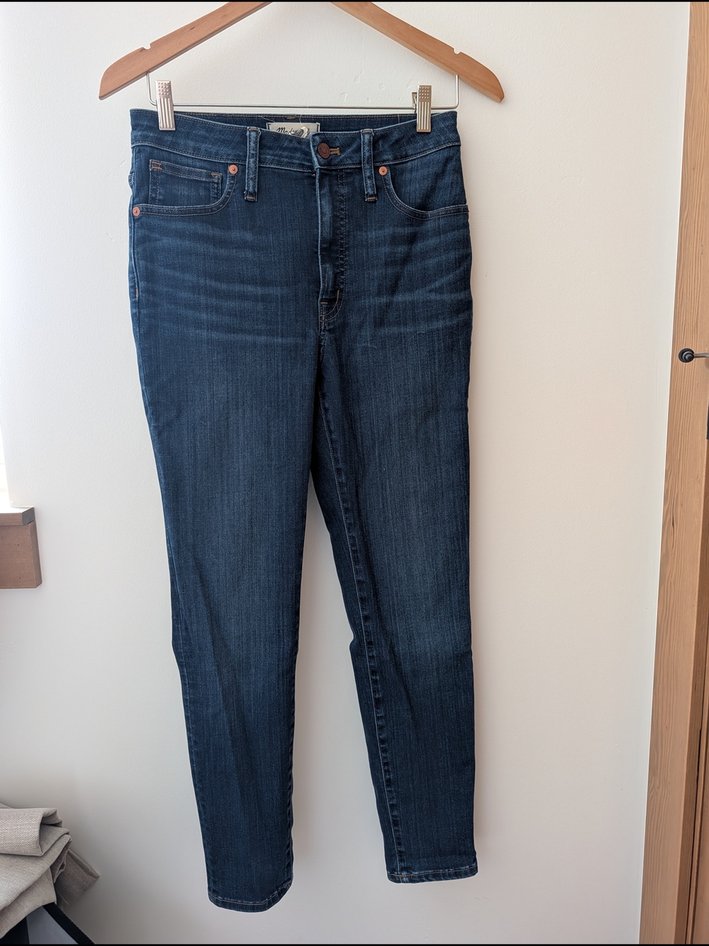Madewell Curvy High-Rise Dark Blue Women's Slim Jeans